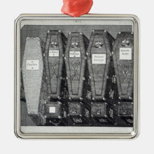 Royal Coffins at Westminster Abbey Metal Tree Decoration