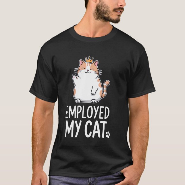 Royal Content Cat Humour T-Shirt (Front)
