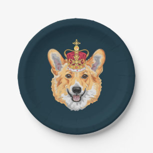 Royal Corgi Paper Plate