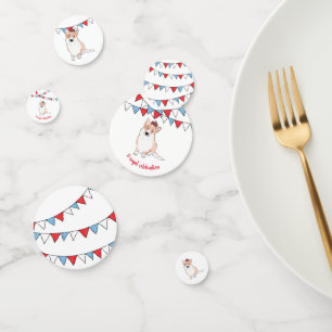 Royal corgi Platinum Jubilee table confetti