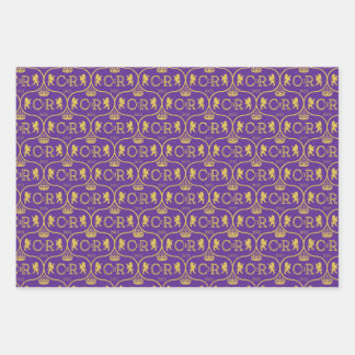 Royal Coronation 2023 Ogee Pattern Wrapping Paper