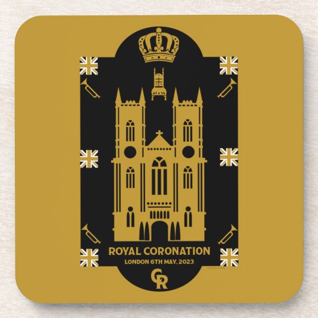 Royal Coronation Westminster Abbey   Coaster (Front)