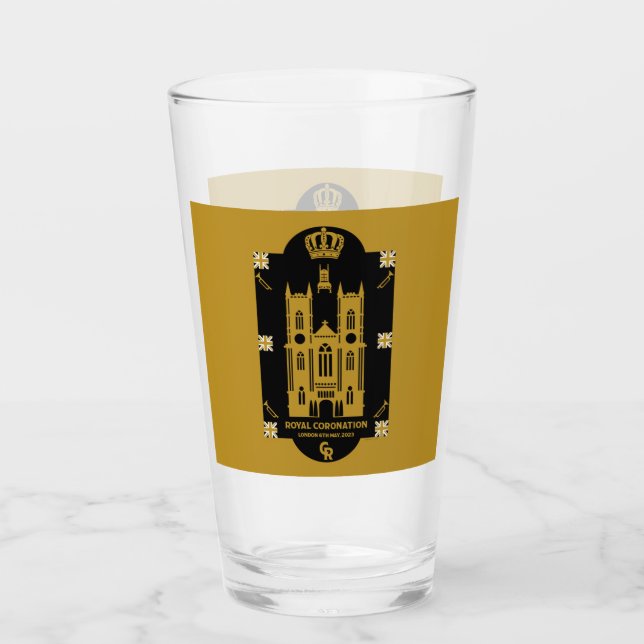 Royal Coronation Westminster Abbey   Glass (Front)
