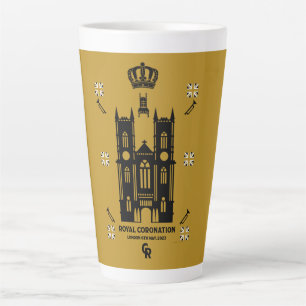 Royal Coronation Westminster Abbey Latte Mug