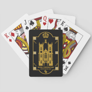 Royal Coronation Westminster Abbey Playing Cards