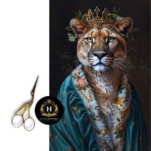 Royal Cougar Portrait Furniture Decoupage Tissue Paper