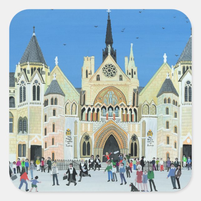 Royal Courts of Justice London 1994 Square Sticker (Front)