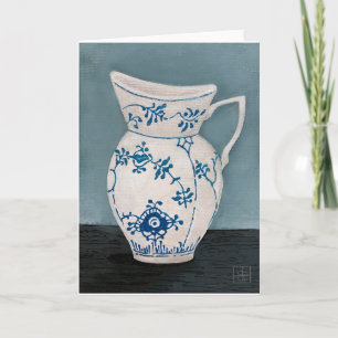 "Royal Cpoenhagen Fluted Jug" painting by J. Denny Card