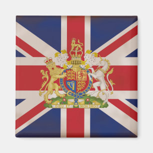 Royal Crest on theUnion Jack Flag Magnet