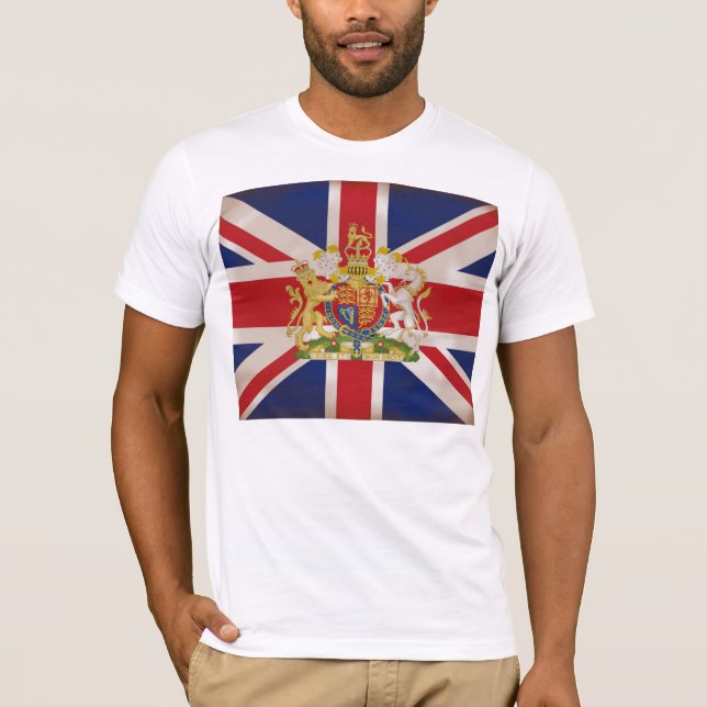 Royal Crest on Union Jack T-Shirt (Front)