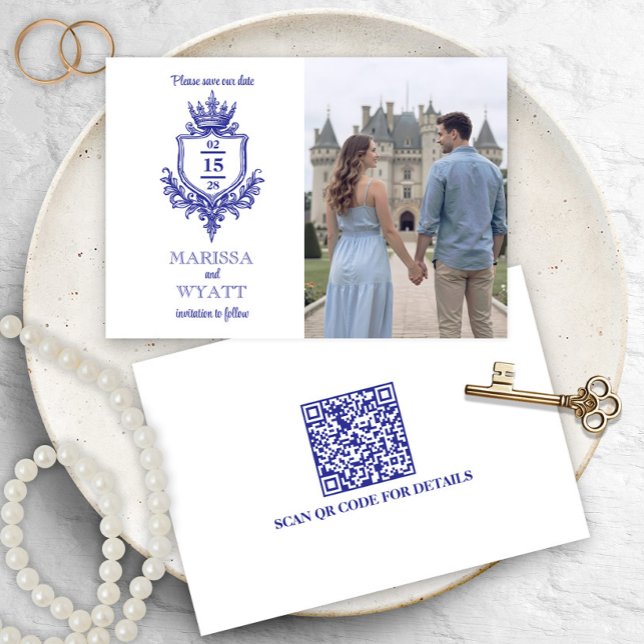 Royal Crest w/ Crown Mediaeval or Fantasy Save The Date (Creator Uploaded)