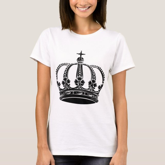 Royal Crown 02 - Black T-Shirt (Front)