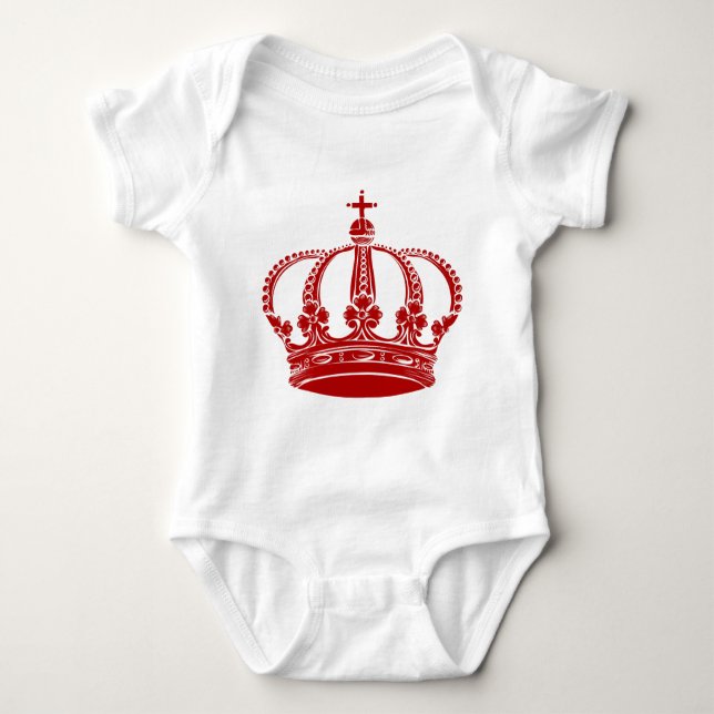 Royal Crown 02 - Ruby Red Baby Bodysuit (Front)