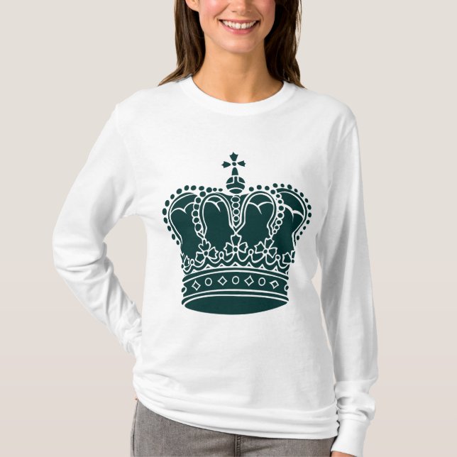 Royal Crown - Dark Green T-Shirt (Front)