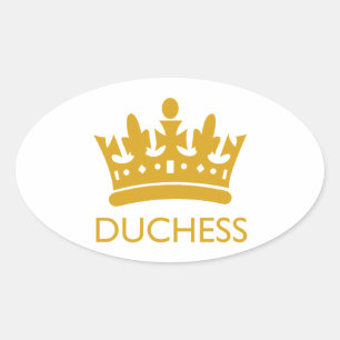 Royal Crown Duchess Gold Range Hikingduck Oval Sticker