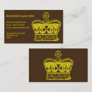 Royal Crown Graphic Business Card