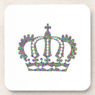 Royal Crown in patterns Coaster