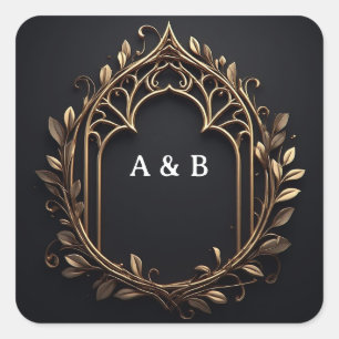 Royal Crown Laurel Award Emblem ✨ Square Sticker