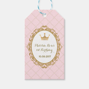 Royal Crown Princess Birthday Party Favour Gift Tags