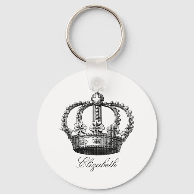 Royal Crown Round Keychain (Front)