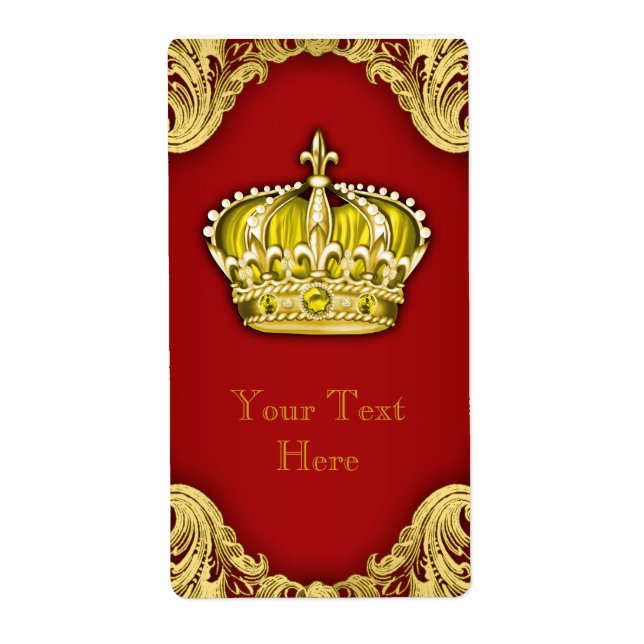 Royal Crown Wine Bottle Label (Front)