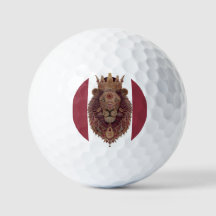 Royal crowned lion art