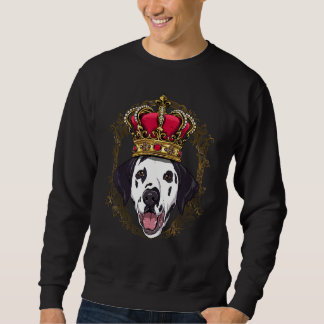 Royal Dalmatian King Queen Princess Puppy Carriage Sweatshirt