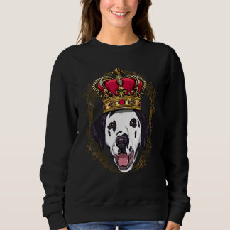 Royal Dalmatian King Queen Princess Puppy Carriage Sweatshirt