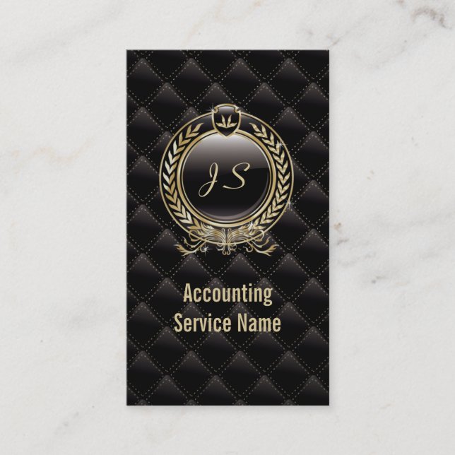 Royal Diamond Black Accounting business card (Front)
