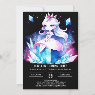 Royal Dreamy Princess Birthday Invitation