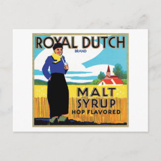 Royal Dutch Malt Syrup Hop Flavoued Ad Postcard