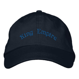 Royal Dynasty Inspired Navy Elegant Accessory-Hat  Embroidered Hat