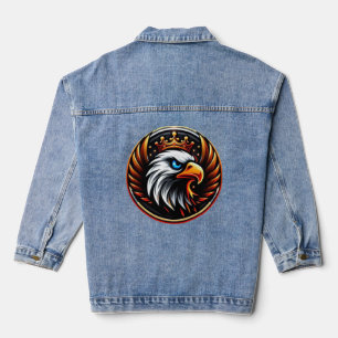 Royal Eagle Strength and Majesty Comfortable Denim Jacket