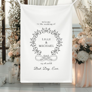 Royal, Elegant, "Best-Day-Ever" Wedding Banner