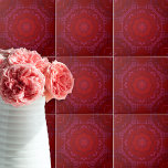 Royal Elegant Classic Luxury Red Damask Pattern Tile<br><div class="desc">Elegant decorative ceramic tile design featuring a sophisticated classy seamless damask pattern in shades of red.</div>