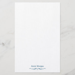 Royal Elegant Luxury Navy Blue Personalised Stationery