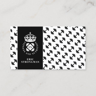 Royal elegant stylish fitness trainer business card