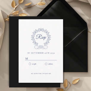 Royal, Elegant, Wedding RSVP Enclosure Card