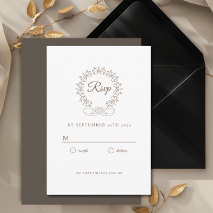 Royal, Elegant, Wedding RSVP Enclosure Card