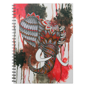 Royal Elephant Spiral Notebook
