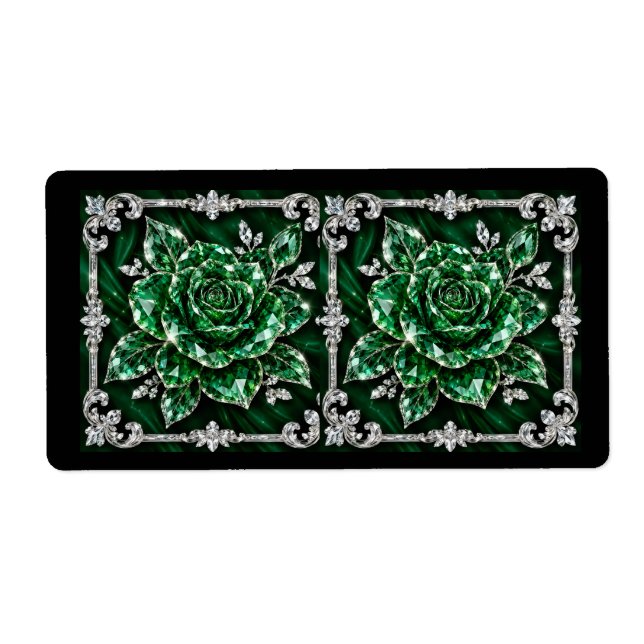 Royal Emerald Crystal Flower collection (Front)