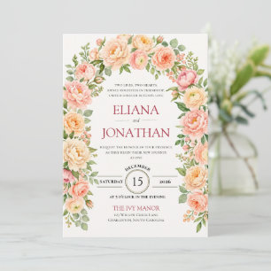 Royal Emerald Leaf Wedding Invitation