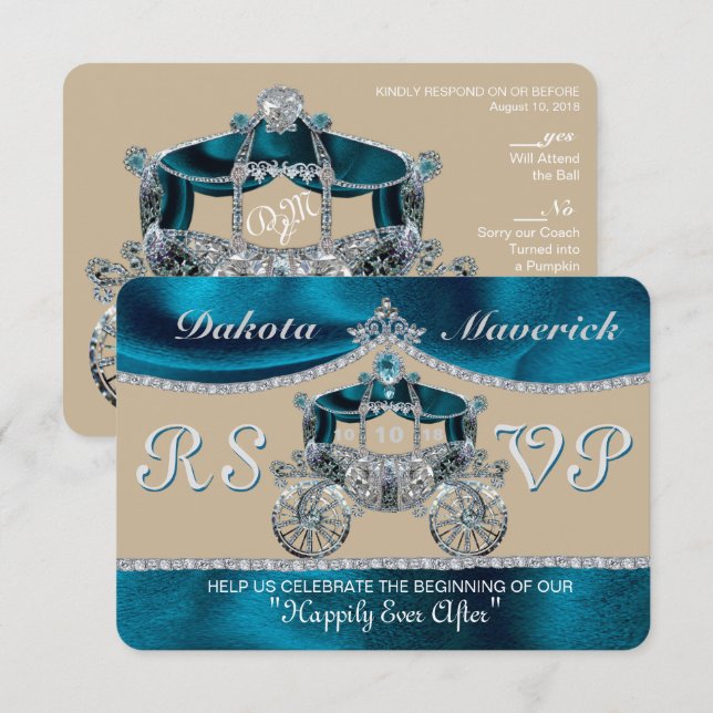 Royal Fairytale RSVP Invitation (Front/Back)