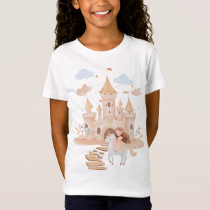 Royal Fantasy Art Tee – Princess & Unicorn Palace