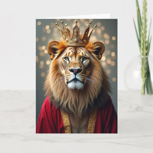 Royal Feline Birthday Card