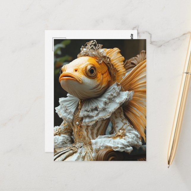 Royal Fish  Postcard (Front/Back In Situ)