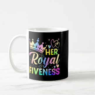 Royal Fiveness 5th Birthday 5 Years Old For Girls Coffee Mug
