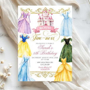 Royal Fiveness Birthday Party Invitation