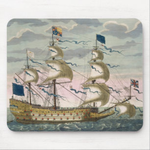 Royal (flagship) of the English fleet, flying the Mouse Pad