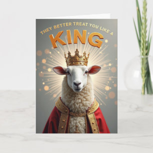 Royal Fleece Birthday Card